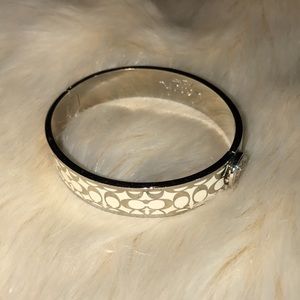 Authentic Coach C Black/Silver Bangle